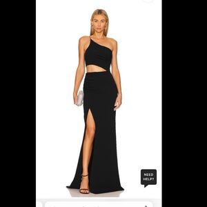 Cinq a Sept - Sanda one shoulder cutout gown. Women’s size 4 🖤